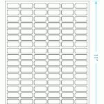 1.25&quot; X .5&quot; Laser &amp; Inkjet Printable Label; 102 Up within 10 Up Label Template
