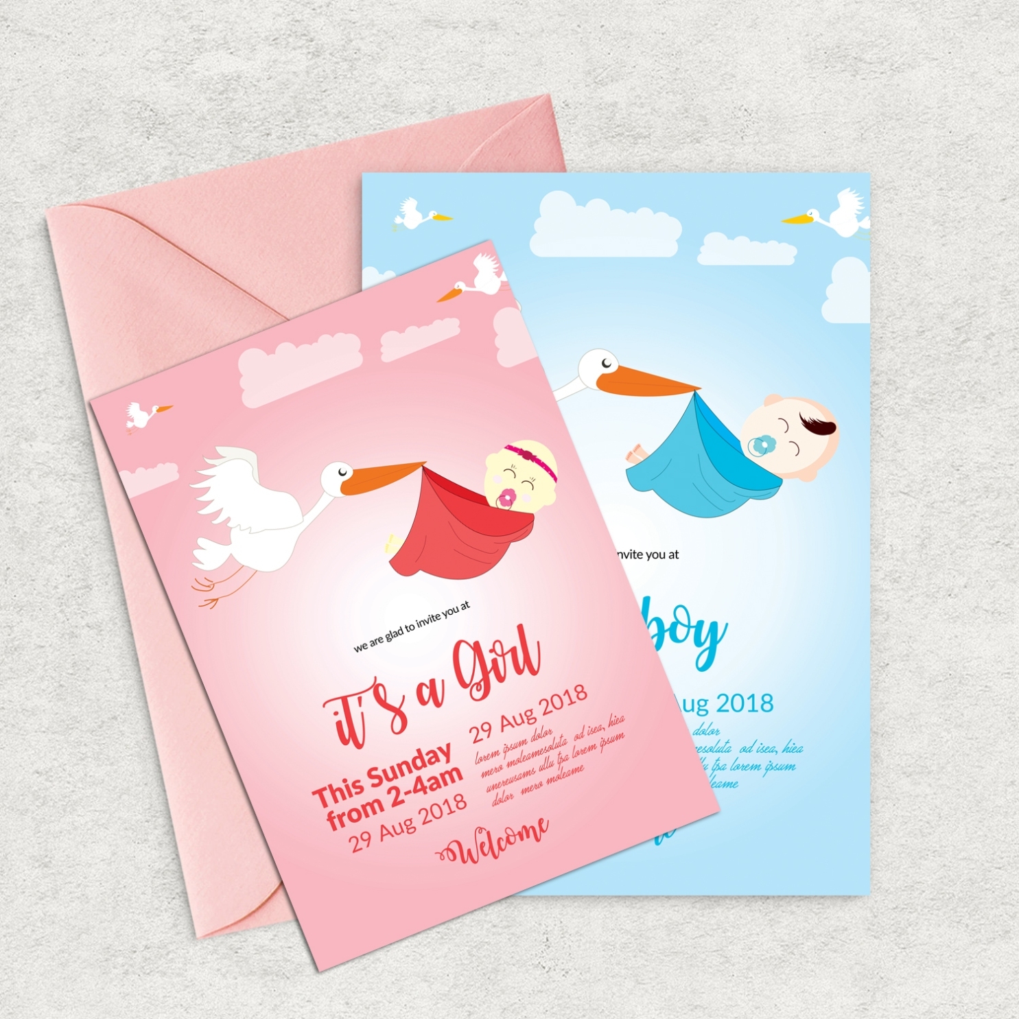 10 Baby Shower Invitation Flyer Template Bundle (101687) | Flyers Pertaining To Baby Shower Flyer Template