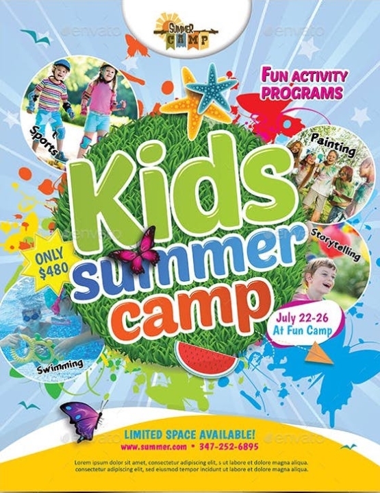 10 Beautiful Summer Camp Flyer Templates | The Jotform Blog pertaining to Summer Camp Flyer Template Free