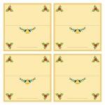 10 Best Free Printable Christmas Place Cards Template – Printablee Regarding Free Printable Postcard Templates