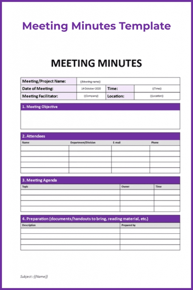 10+ Best Meeting Minutes Templates: Free And Premium Templates Inside Best Note Taking Template