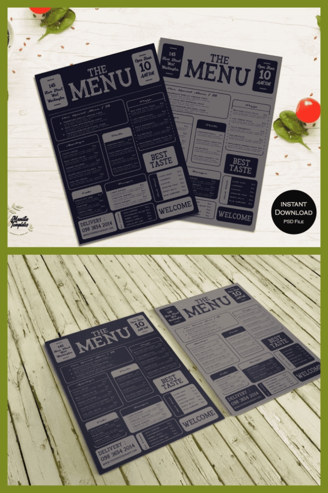 10+ Best Menu Templates Google Docs In 2021: Free And Premium Within Menu Template Google Docs