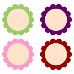 10 Best Printable Scallop Template – Printablee Pertaining To Template For Circle Labels