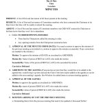 10+ Board Meeting Minutes Template Word | Doctemplates In Minute Of Meeting Template Doc
