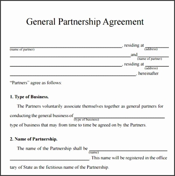 10 Business Partnership Agreement Template Free Download regarding Partner Business Plan Template