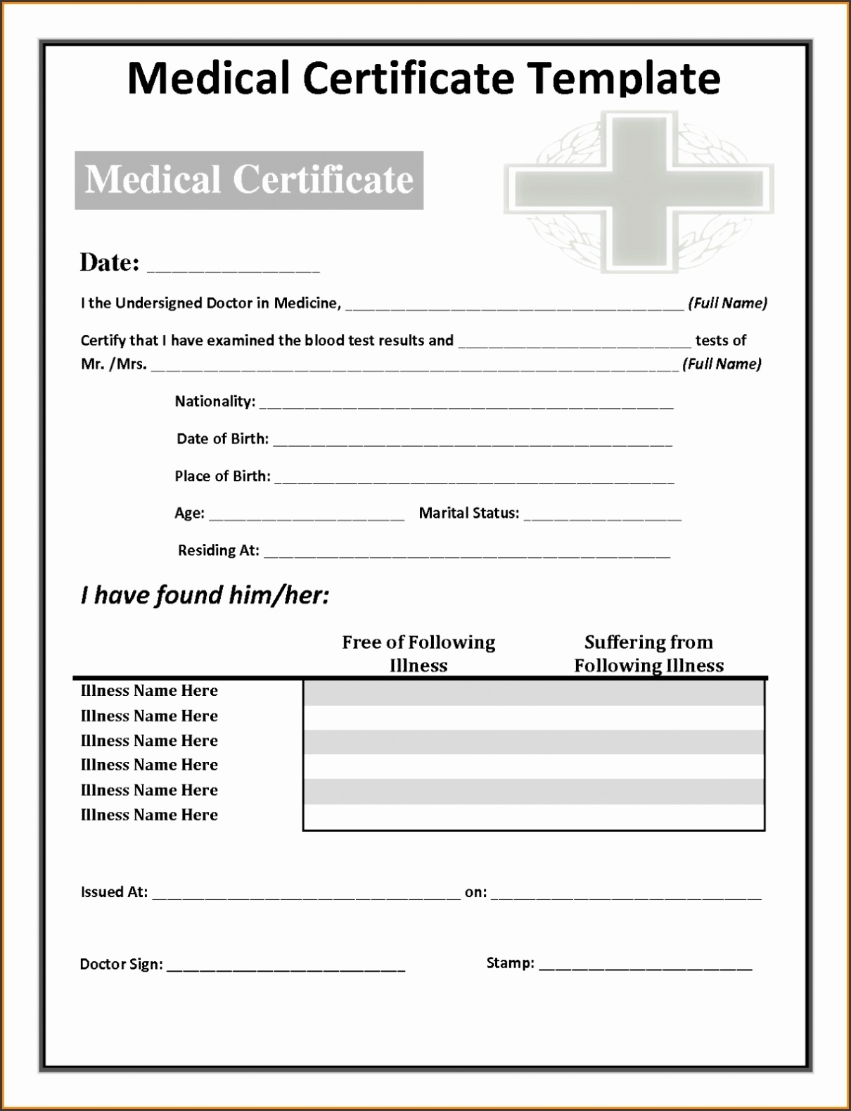 10 Doctors Notes Templates – Sampletemplatess – Sampletemplatess With Hospital Note Template