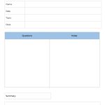 10+ Printable Avid Cornell Notes Template – Apparel Dream Inc With Regard To Avid Cornell Note Template