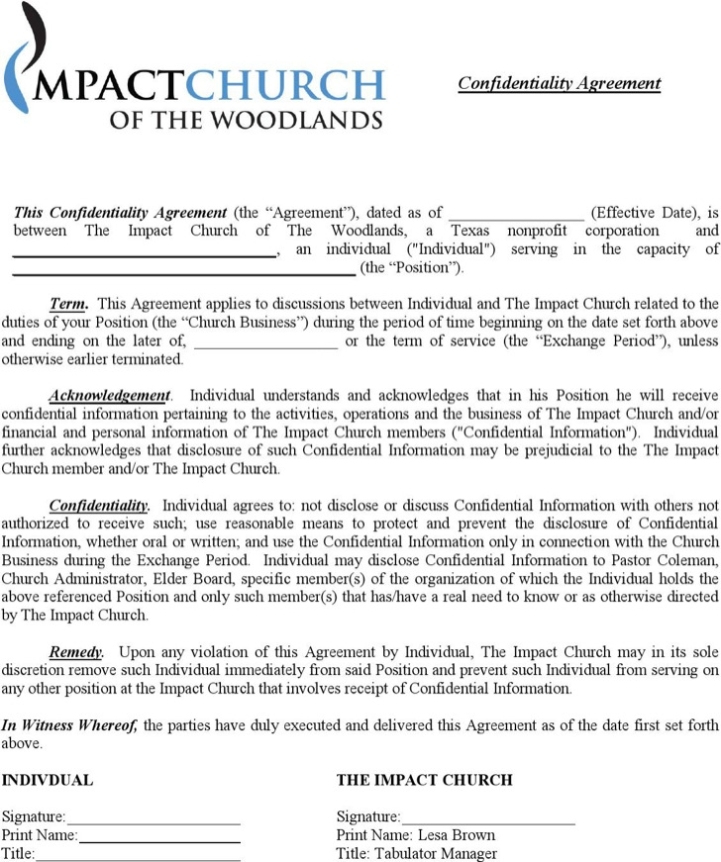 11+ Business Confidentiality Agreement Templates Free Download pertaining to financial confidentiality agreement template
