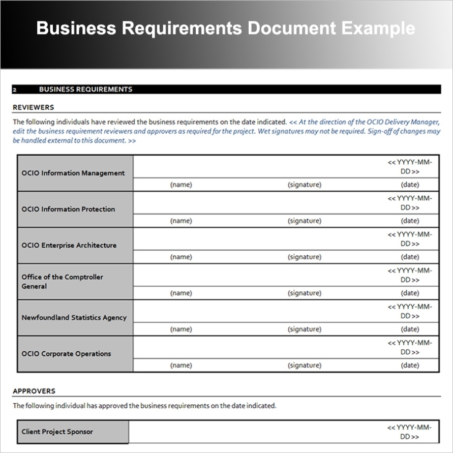 11+ Business Requirements Documents Free Pdf, Excel Templates Within Project Business Requirements Document Template