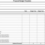 11+ Free Budget Proposal Templates (Word, Excel, Pdf) – Excel Tmp With Proposed Budget Template