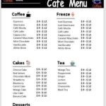 11 Free Café Menu Templates – Microsoft Word Templates With Free Cafe Menu Templates For Word