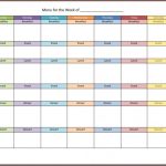 11 Free Printable Menu Planner Template Images – Printable Weekly For Weekly Menu Planner Template Word