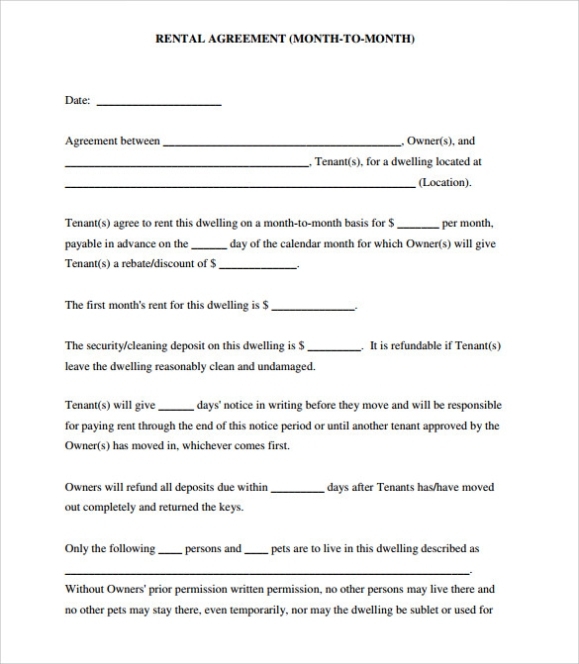 11 Rental Agreement Templates To Download For Free | Sample Templates In Hire Agreement Template Australia
