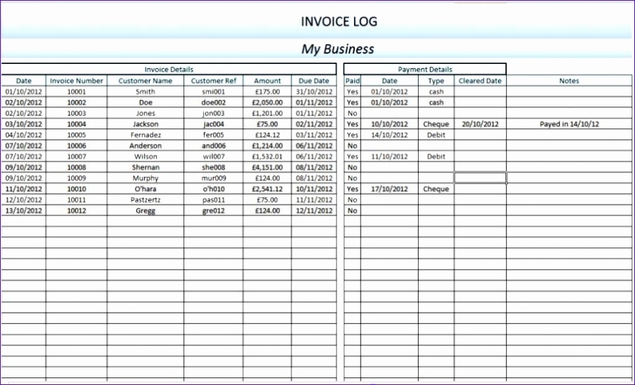 12 Business Excel Spreadsheet Templates – Excel Templates Inside Business Accounts Excel Template