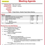 13 Best Weekly Meeting Agenda Templates | How To Format With Stand Up Meeting Minutes Template