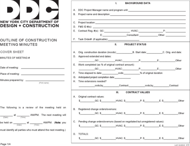 13+ Construction Minutes Template Free Download With Regard To Pre Construction Meeting Agenda Template