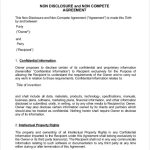 13+ General Non Compete Agreement Templates – Free Word, Pdf Format Regarding Free Non Compete Agreement Template
