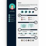 13+ Photoshop, Illustrator, &amp; Indesign Resume Templates for Infographic Cv Template Free