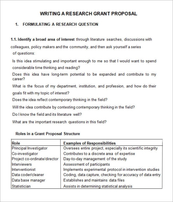 13 Sample Grant Proposal Templates To Download For Free | Sample Templates Throughout Writing A Grant Proposal Template