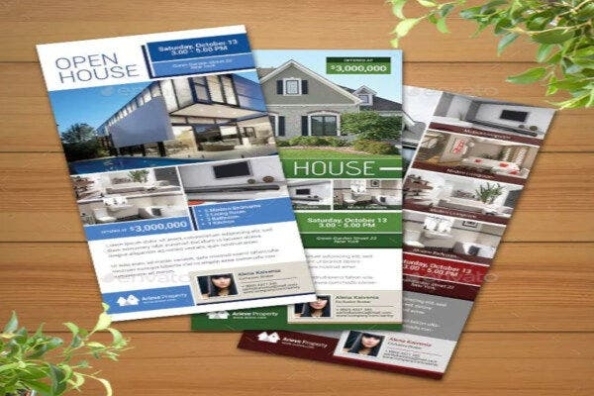 14+ Free Real Estate Rack Card Templates - Psd, Pdf, Word, Google Docs Within Open House Postcard Template
