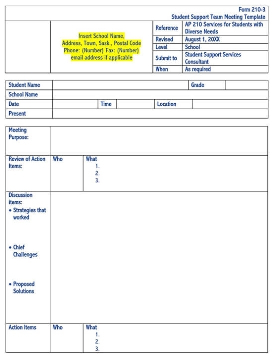 14 Perfect Meeting Minutes & Notes Templates (Word) Intended For Meeting Minutes Template Doc