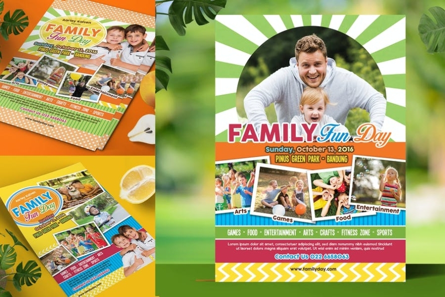15+ Best Family Fun Day Flyer Template Download - Graphic Cloud Throughout Family Day Flyer Template