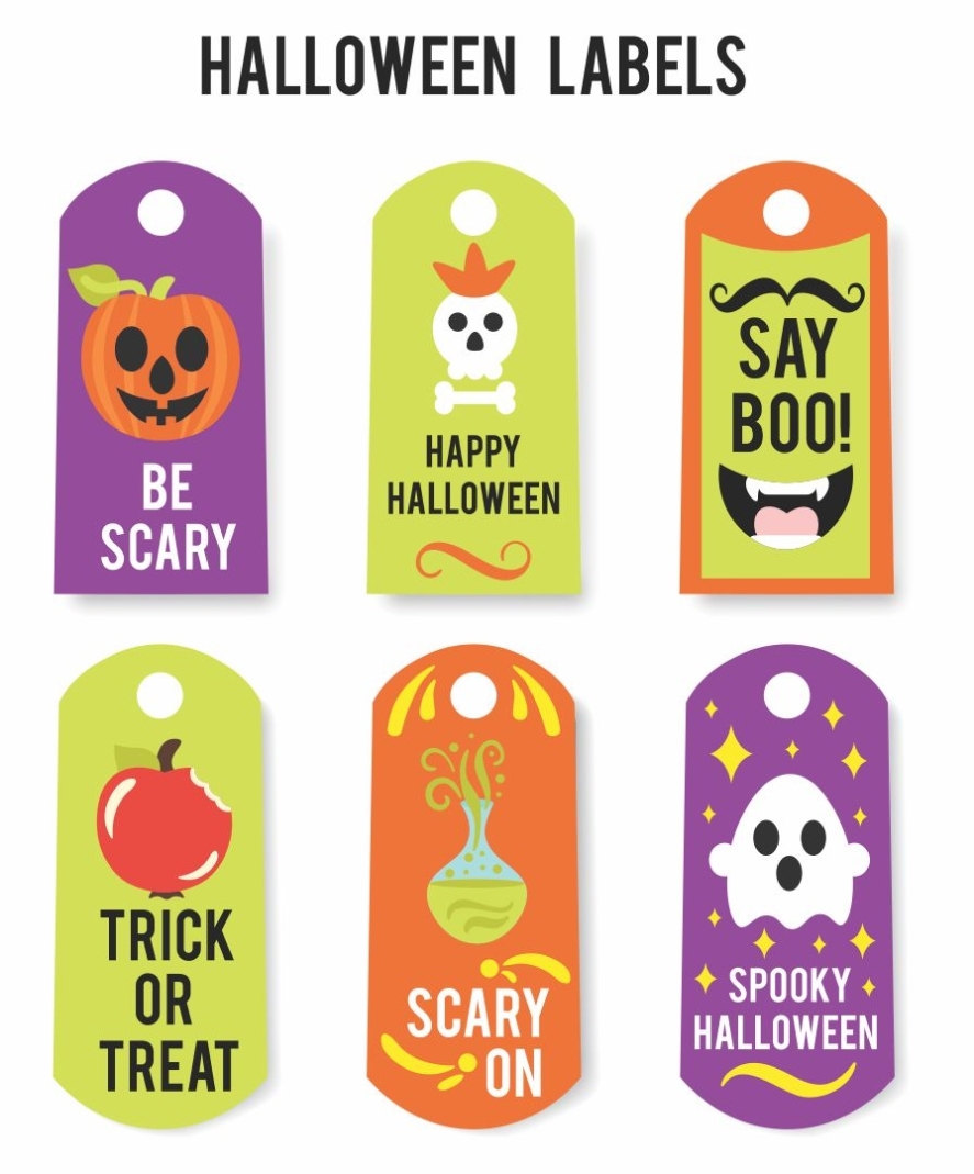 15 Best Printable Halloween Goodie Bag Tags - Printablee with Goodie Bag Label Template