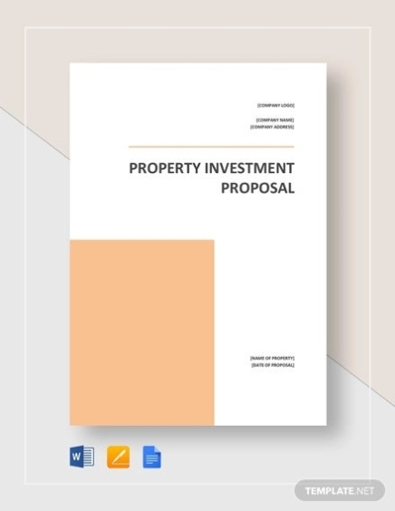 15+ Real Estate Investment Proposal Templates In Pdf | Ms Word | Apple For Investment Proposal Template