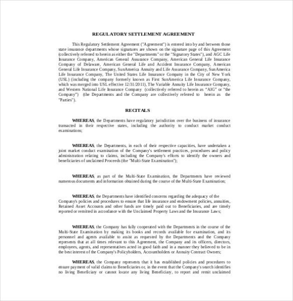 15+ Settlement Agreement Templates – Word, Pdf, Pages Format Download Inside Negotiated Settlement Agreement Sample