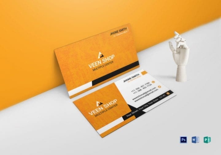 16+ Ceo Business Card Templates – Ms Word, Ai, Psd, Publisher | Free Within Plain Business Card Template Microsoft Word