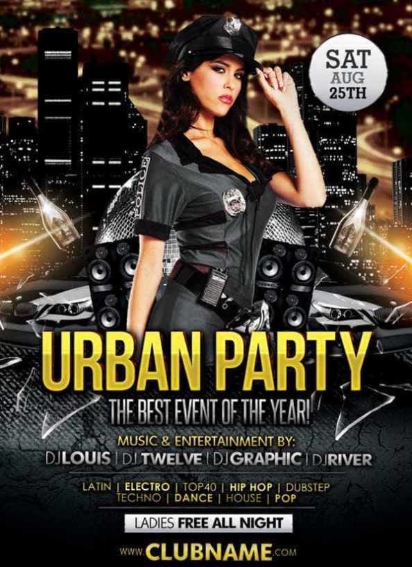 17+ Club Party Flyers - Psd, Eps, Vector, Ai | Free & Premium Templates Pertaining To Free Templates For Party Flyers