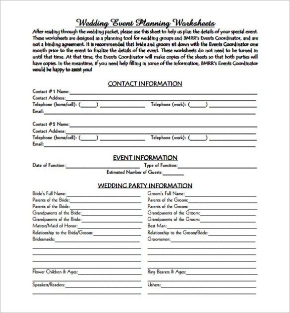 17+ Event Planning Templates – Free Sample, Example, Format Download Regarding Party Planning Business Plan Template