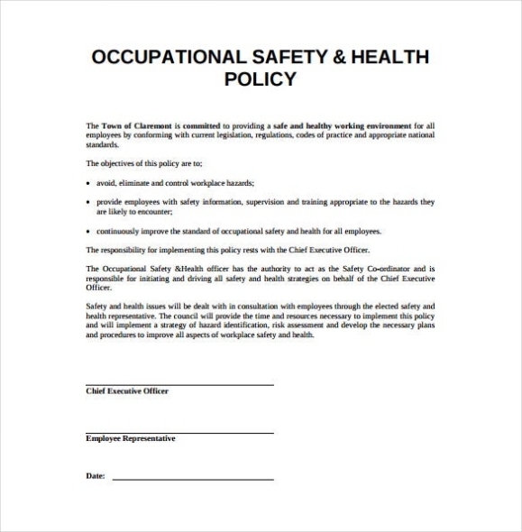 17+ Health And Safety Plan Templates – Free Sample, Example, Format Inside Health And Safety Policy Template For Small Business