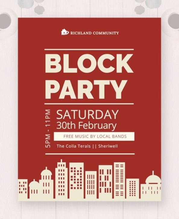 18+ Amazing Block Party Flyer Designs – Psd, Ai, Indesign | Free With Regard To Block Party Flyer Template