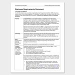 18 Business Requirements Document Templates (Brd) – Word, Excel, Pdf With Brd Business Requirements Document Template