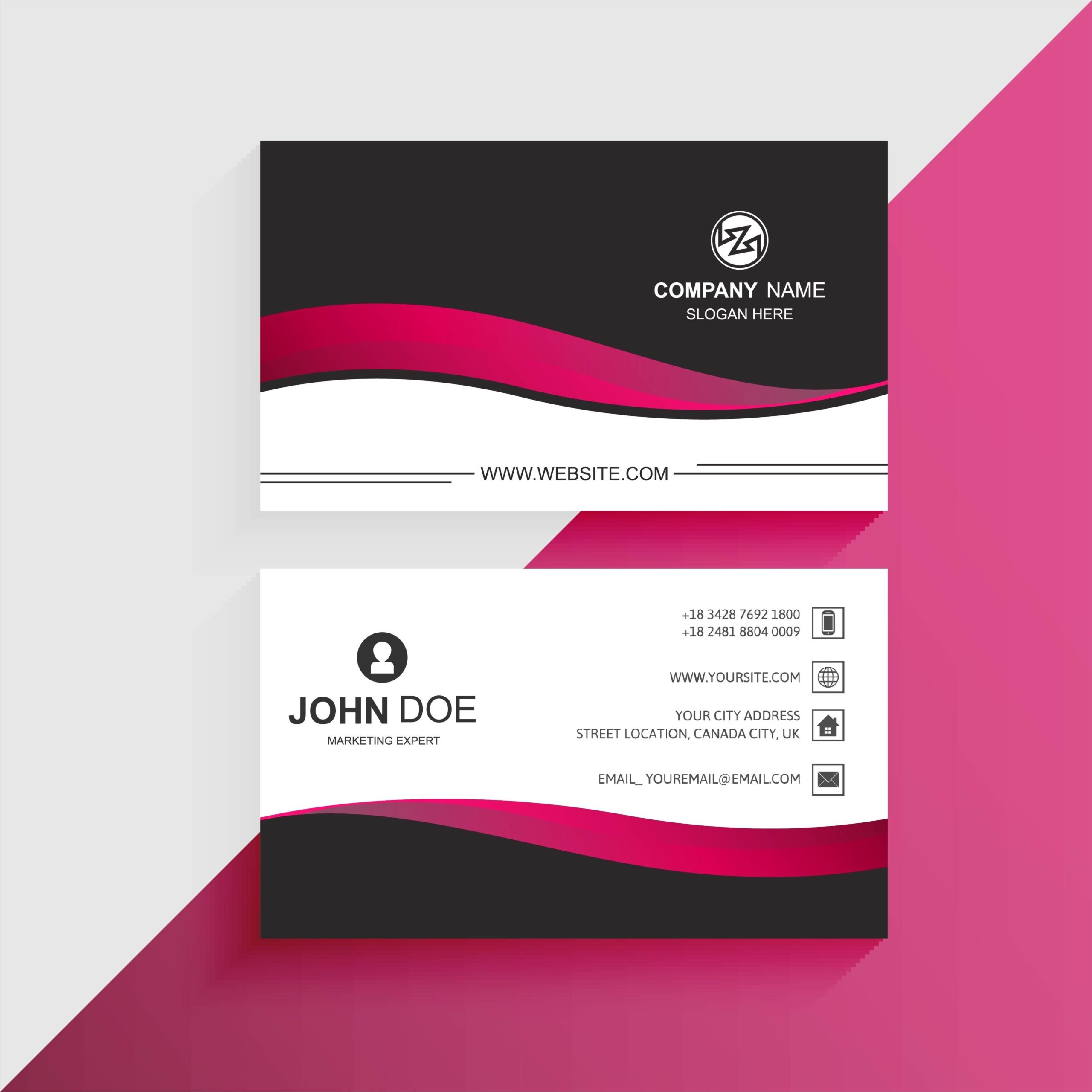 [18+] Double Sided Business Card Template Word Free regarding 2 Sided Business Card Template Word
