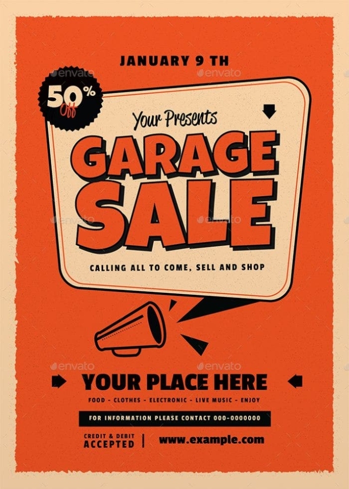 18+ Garage Sale Flyer Designs & Templates – Psd, Ai | Free & Premium With Regard To Free Yard Sale Flyer Template