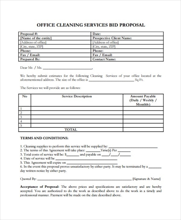 18+ Service Proposal Templates – Word, Pdf, Apple Pages, Google Docs In Free Cleaning Proposal Template