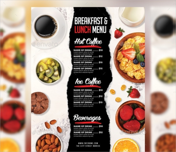 19+ Breakfast Menu Templates – Free & Premium Download Intended For Sample Menu Design Templates