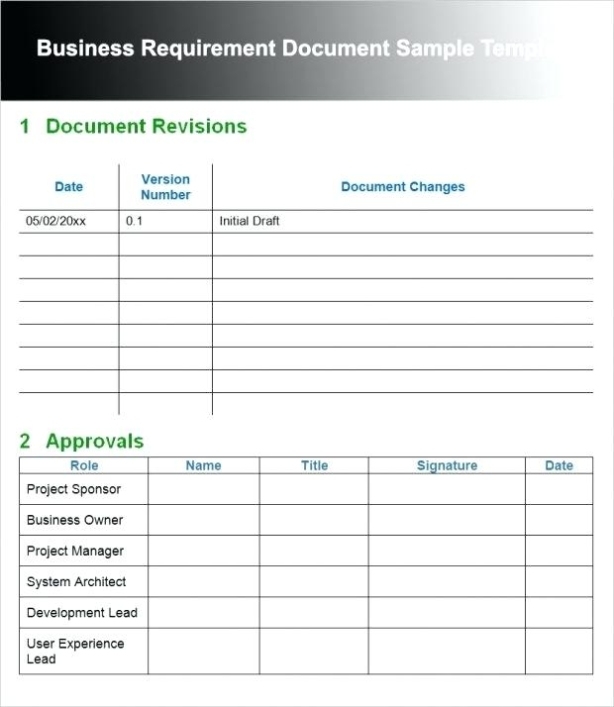19+ Business Requirements Document Examples – Pdf | Examples In Sample Business Requirement Document Template