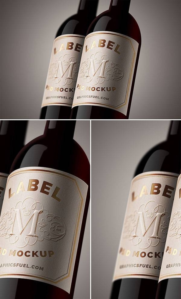 19+ Free Wine Bottle Mockups Psd | Mockups | Design Trends Regarding Wine Bottle Label Design Template