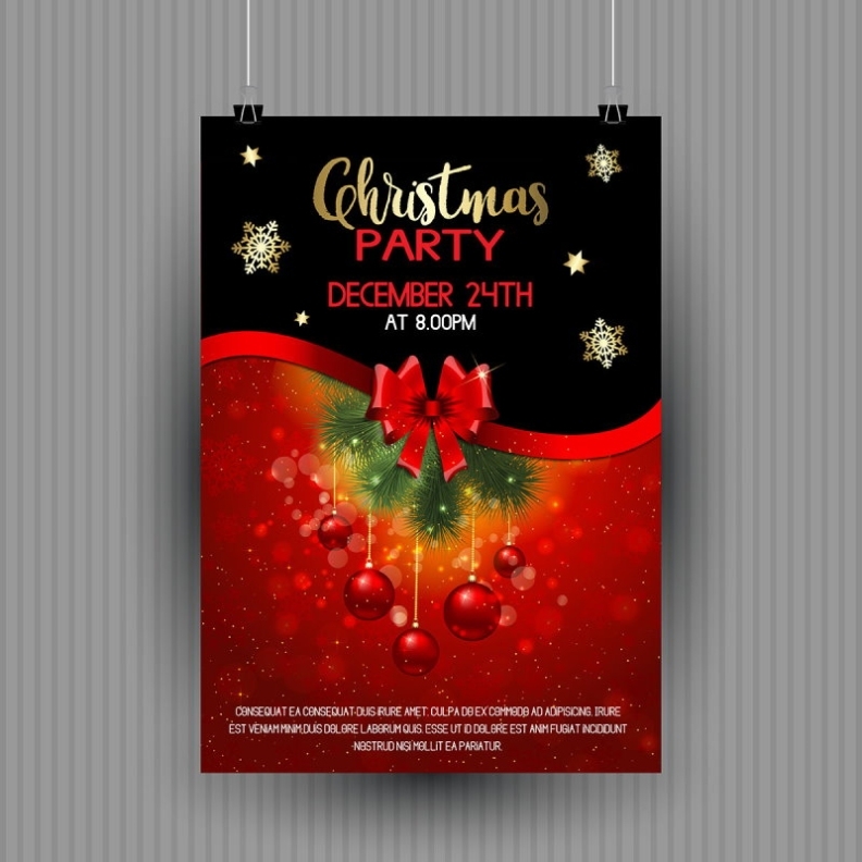 20 Christmas Party Flyer Templates - Free &amp; Premium Download - Tech in Free Christmas Party Flyer Templates