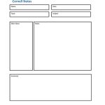 20+ Cornell Notes Template 2020 – Google Docs & Word Printable Themes Throughout Lecture Notes Template Word