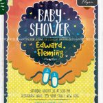 20 Free And Premium Baby Shower Invitation Templates In Psd | By Intended For Baby Shower Flyer Templates Free
