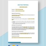 20+ Research Proposal Template Samples - Word, Pdf, Pages | Free inside One Page Project Proposal Template