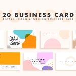 20 Simple Business Card Photoshop Template – Psd File In Business Card Template Size Photoshop