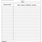 2022 Cornell Notes Template – Fillable, Printable Pdf & Forms | Handypdf Inside Word Note Taking Template