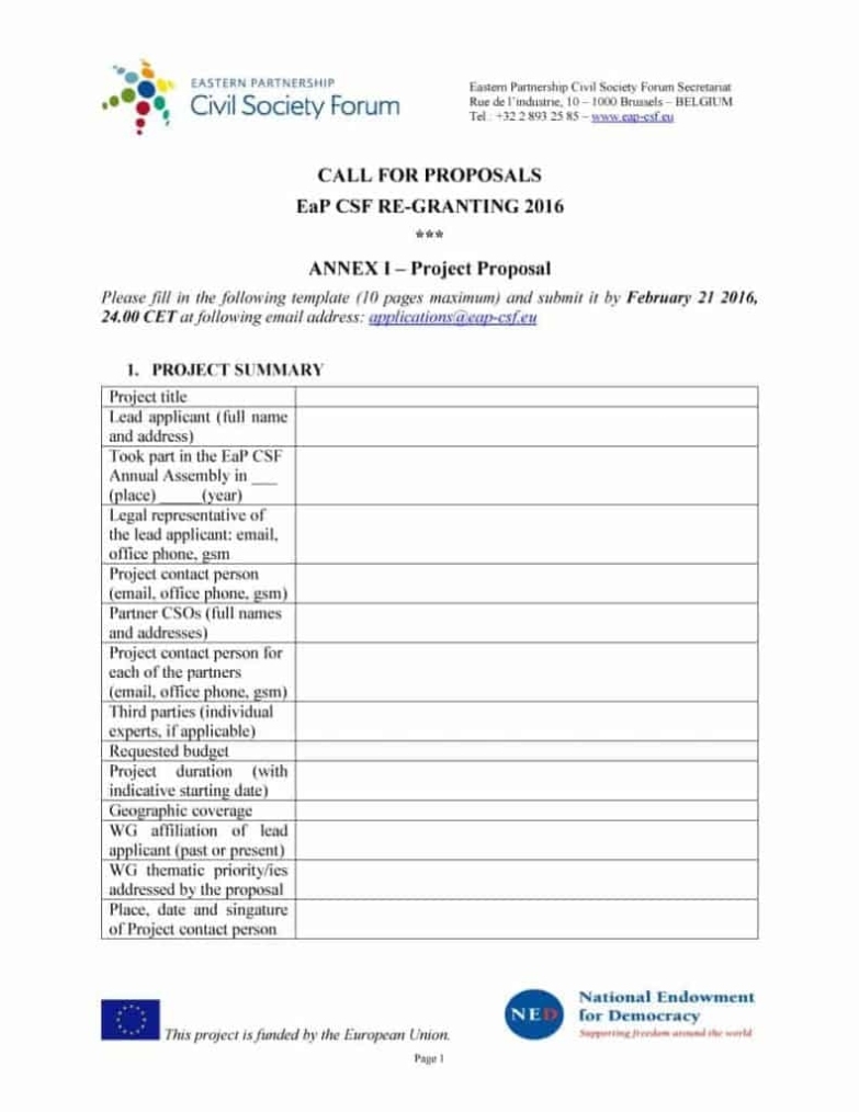 21+ Free Word Proposal Templates In Word Excel Pdf Inside Simple Project Proposal Template