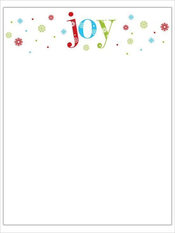 22+ Christmas Stationery Templates Free Word Paper Designs Inside Christmas Letter Templates Microsoft Word