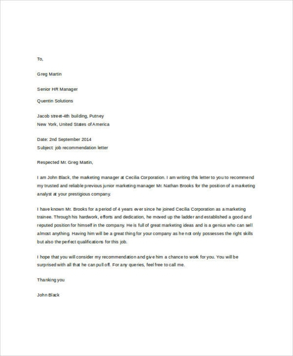 22+ Rec Letter Format Png – Format Kid With Letter Of Rec Template